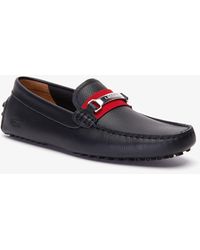 lacoste black loafers