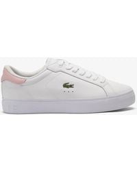Lacoste - Powercourt Graphic Leather Sneakers - Lyst