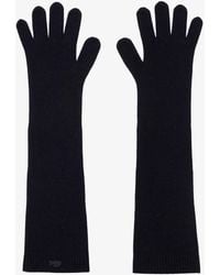 Lacoste - Wool Jersey Gloves - Lyst