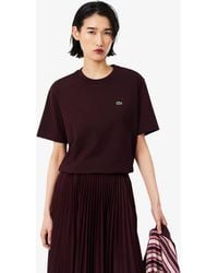 Lacoste - Relaxed Fit Soft Cotton T-Shirt - Lyst