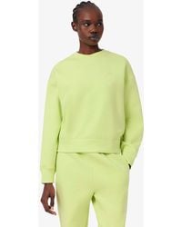 Lacoste - Oversized Double Face Jersey Sweatshirt - Lyst