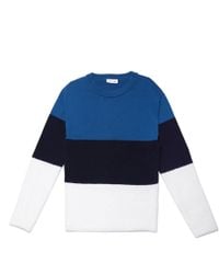 mens navy lacoste jumper