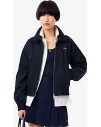 Lacoste - Double Collar Stretch Jacket - Lyst