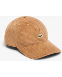 Lacoste - Cotton Velour Cap - Lyst