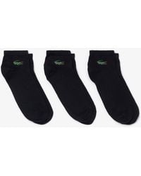 Lacoste - 3-Pack Low Socks - Lyst
