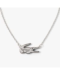 Lacoste - Crocodile Necklace - Lyst