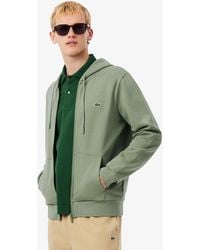 Lacoste - Classic Fit Zip-Up Fleece Sweatshirt - Lyst