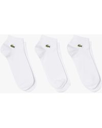 Lacoste - 3-Pack Ankle Socks - Lyst