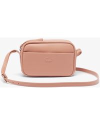Lacoste - City Court Grain Leather Crossover Bag - Lyst