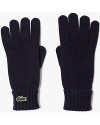 Lacoste - Wool Jersey Gloves - Lyst