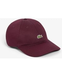 Lacoste - Cotton Twill Cap - Lyst