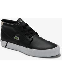 lacoste black high tops