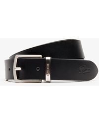 lacoste men's leather belt
