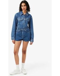 Lacoste - Cotton Denim Shorts - Lyst