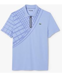 Lacoste - Ultra Dry Printed Slim Fit Tennis Polo - Lyst