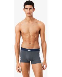Lacoste - 3-Pack Stretch Cotton Trunks - Lyst