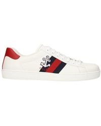 Ace Stripe Leather Trainers 