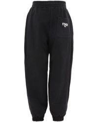 Fendi "monogram" Reversible sweatpants - Black
