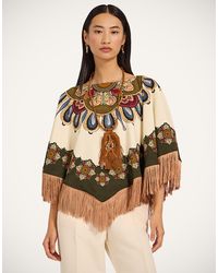 La DoubleJ - Reversible Mini Poncho - Lyst