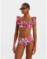 La DoubleJ - Ruffle Bikini Top - Lyst