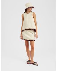 La DoubleJ - Baia Mini Skirt Embroidered - Lyst