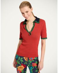 La DoubleJ - Picket Polo Top - Lyst