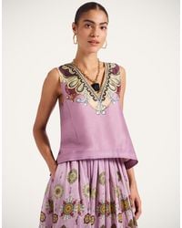 La DoubleJ - V-Neck Scala Top - Lyst