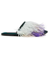 La DoubleJ - Feather Slipper (With Feathers) - Lyst