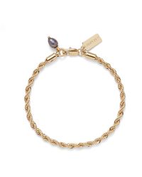 Lady Grey Rope Chain Bracelet In Gold - Metallic