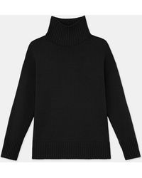Lafayette 148 New York - Petite Cashmere Stand Collar Sweater - Lyst