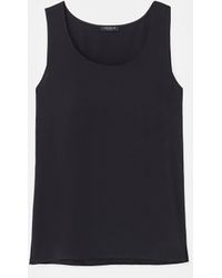 Lafayette 148 New York - Lafayette 148 Ny Silk Double Georgette Sleeveless Blouse - Lyst