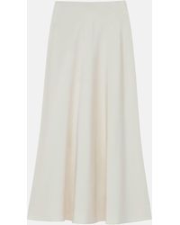 Lafayette 148 New York - Organic Silk Stretch Crepe De Chine Bias Skirt - Lyst