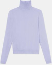 Lafayette 148 New York - Fine Gauge Cashmere Stand Collar Sweater - Lyst