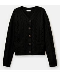 Lafayette 148 New York - Merino Wool Cashmere Cable Knit Cardigan Sweater - Lyst