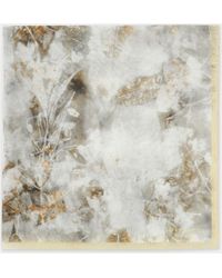 Lafayette 148 New York - Eco Leaves Print Cotton-silk Scarf - Lyst