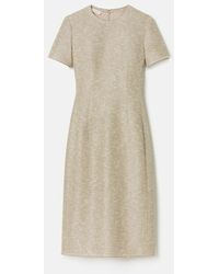 Lafayette 148 New York - Sequin Speckled Tweed Short Sleeve Sheath Dress - Lyst
