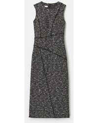 Lafayette 148 New York - Wool Cotton Boucle Tweed Sleeveless Sheath Dress - Lyst