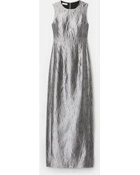 Lafayette 148 New York - Metallic Jacquard Sleeveless Sheath Gown - Lyst