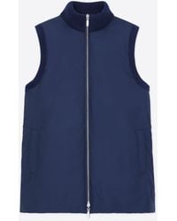 Lafayette 148 New York - Wool Knit & Recycled Poly Quilted Reversible Vest - Lyst