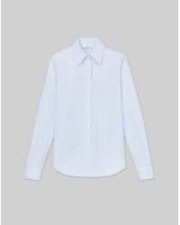 Lafayette 148 New York - Petite Pinstripe Cotton Slim Shirt - Lyst