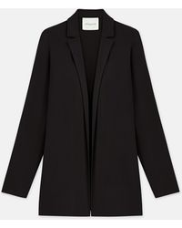 Lafayette 148 New York - Matte Jersey Open Front Jacket - Lyst