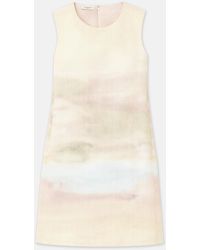 Lafayette 148 New York - Horizon Print Vintage Canvas Sleeveless Shift Dress - Lyst