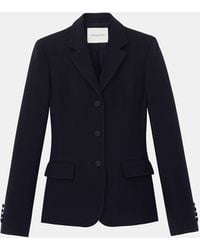Lafayette 148 New York - Plus-Size Wool-Silk Crepe Three-Button Academy Blazer - Lyst