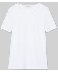 Lafayette 148 New York - Cotton Rib Crewneck T-shirt - Lyst