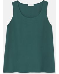 Lafayette 148 New York - Lafayette 148 Ny Petite Silk Double Georgette Sleeveless Blouse - Lyst