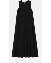 Lafayette 148 New York Finesse Crepe Sleeveless Maxi Dress - Black