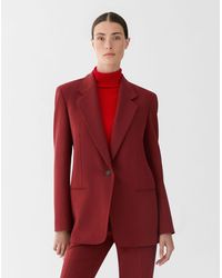 Lafayette 148 New York - Wool Double Face Slim Single Button Blazer - Lyst