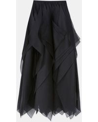 Lafayette 148 New York - Silk Organza Layered Maxi Skirt - Lyst