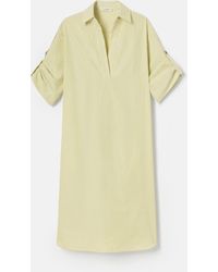 Lafayette 148 New York - Petite Stripe Cotton Tab Sleeve Popover Dress - Lyst