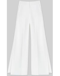 Lafayette 148 New York - Finesse Crepe Franklin Wide Leg Ankle Pant - Lyst